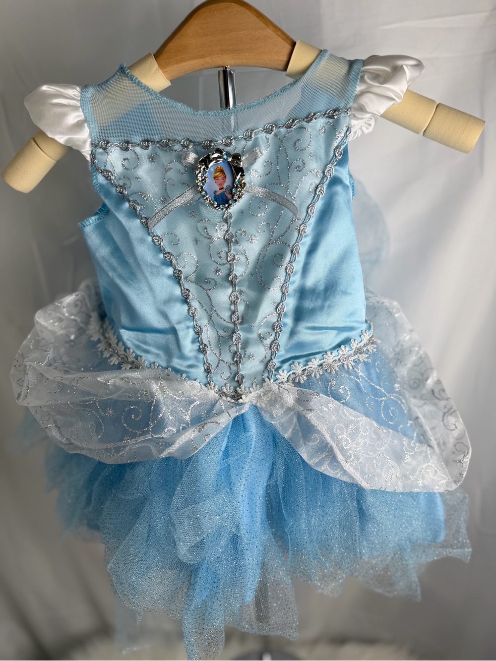 Blue Princess Tulle Dress-Up Costume for Kids 6-12 M